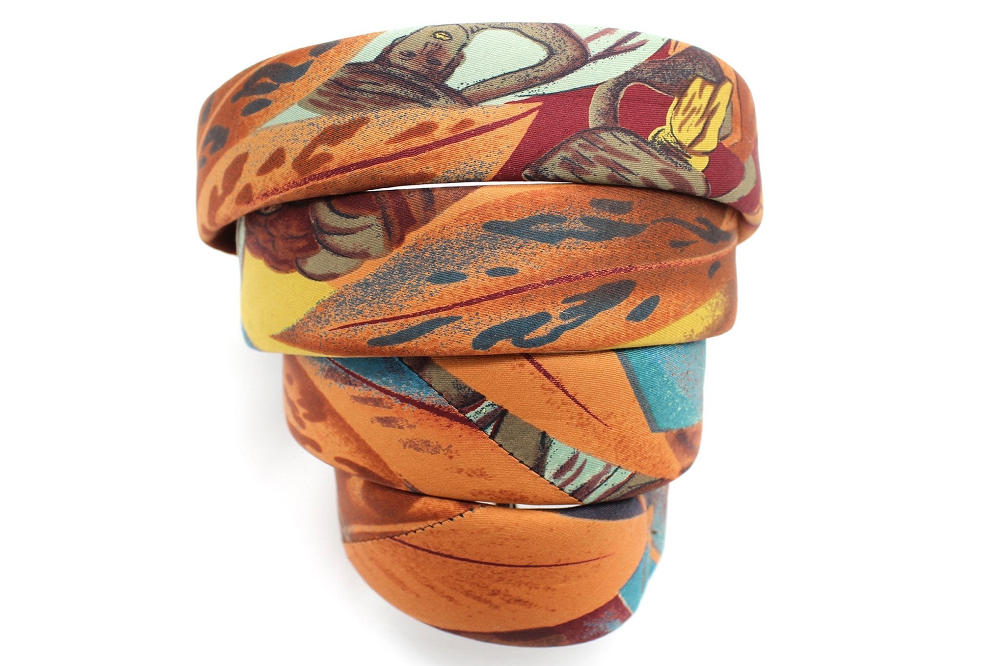 KRAGÜ HUMAN PHANTASY MULTICOLOR - KRAGÜ GÜRTEL AUS SEIDE MIT SILBERNER GÜRTELSCHNALLE. DAS MODISCHE ACCESSOIRE. AUFFÄLLIG, STYLISCH UND MODERN.