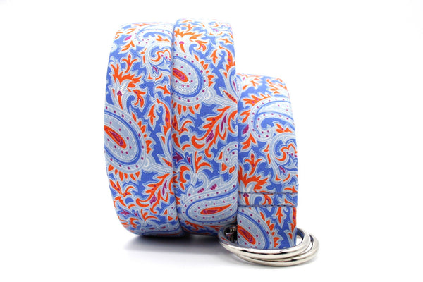 GÜRTEL PAISLEY ORANGE BLUE - KRAGÜ GmbH