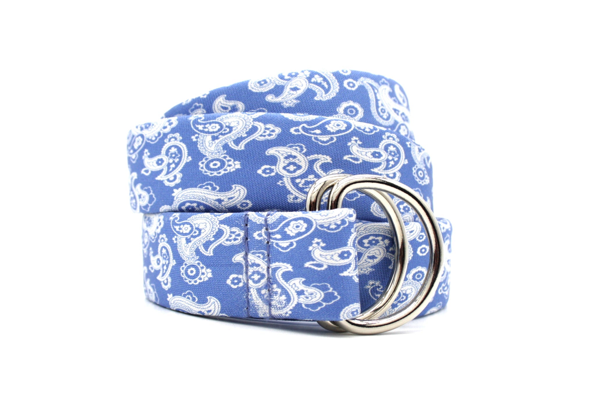 GÜRTEL PAISLEY WHITE LIGHTBLUE - KRAGÜ GmbH