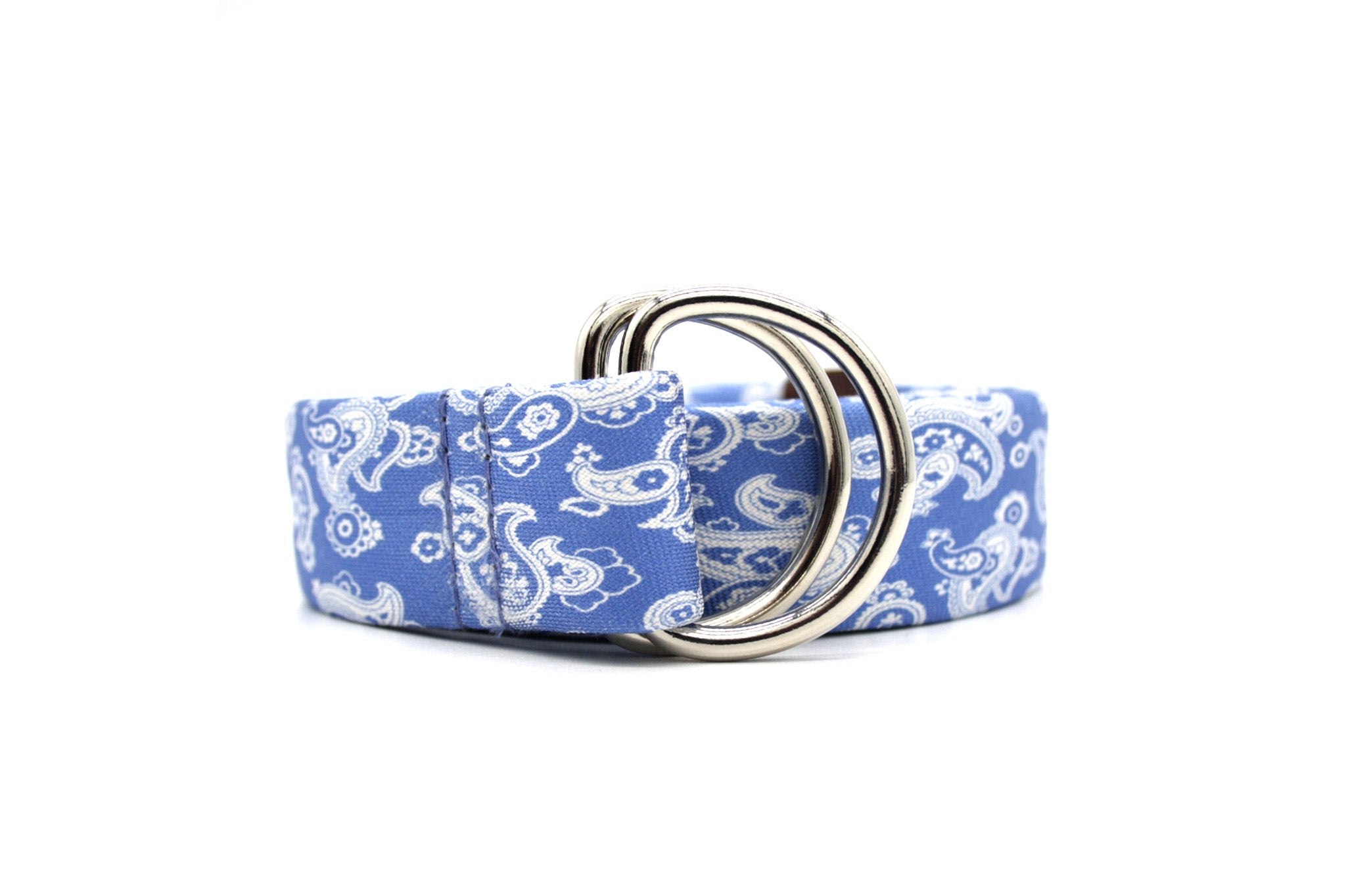 GÜRTEL PAISLEY WHITE LIGHTBLUE - KRAGÜ GmbH