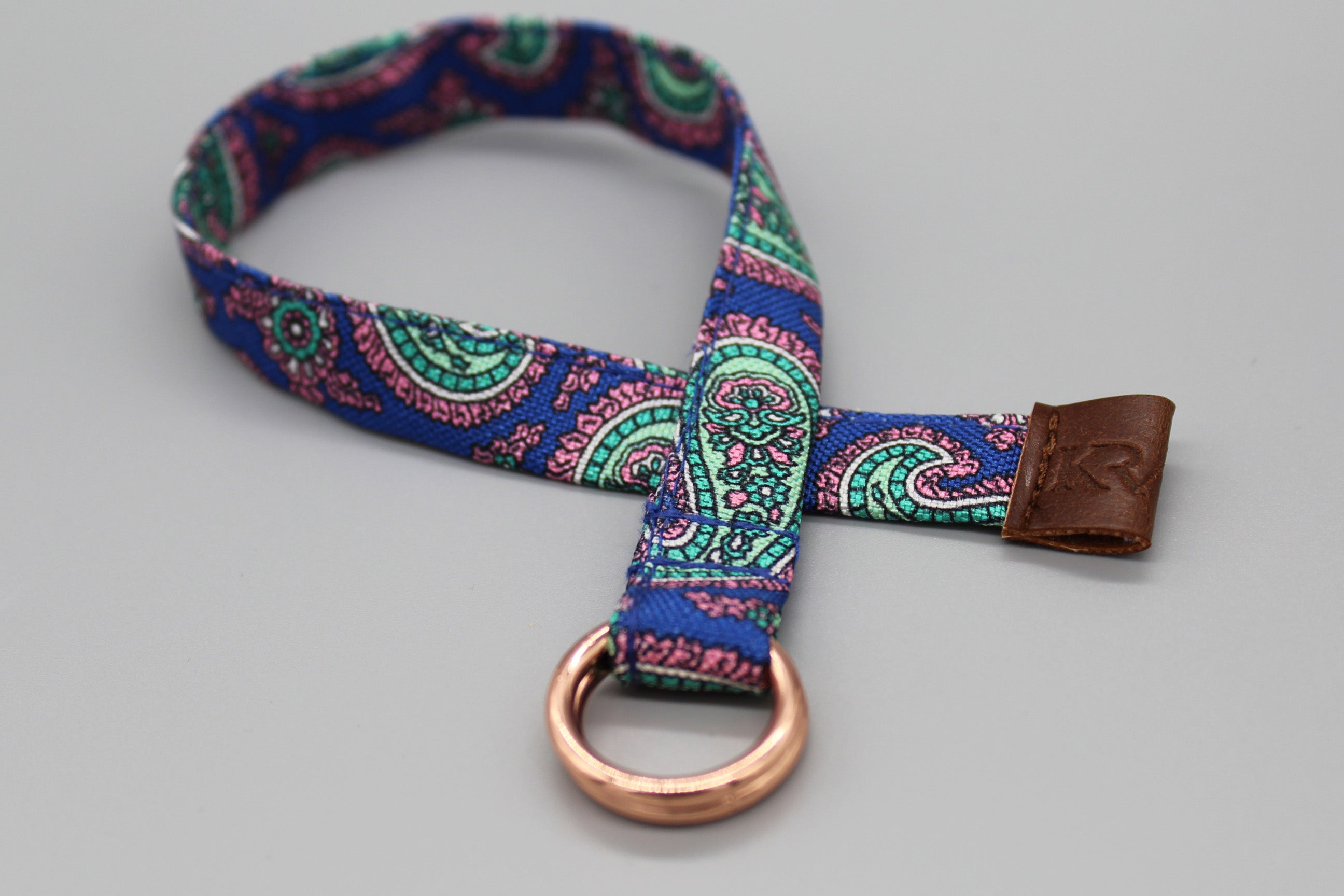 KRAGÜ BRACELET PAISLEY CORAL BLUE - ROSÉ - KRAGÜ GmbH