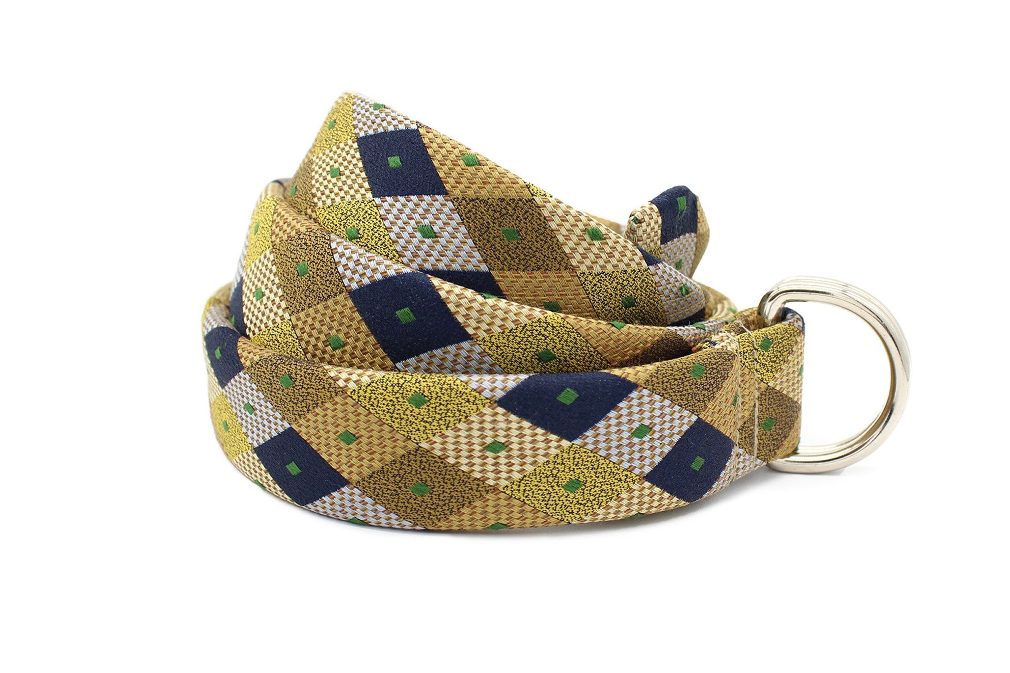 KRAGÜ CHECK '70s - KRAGÜ GÜRTEL AUS SEIDE MIT SILBERNER GÜRTELSCHNALLE. DAS MODISCHE ACCESSOIRE. AUFFÄLLIG, STYLISCH UND MODERN.