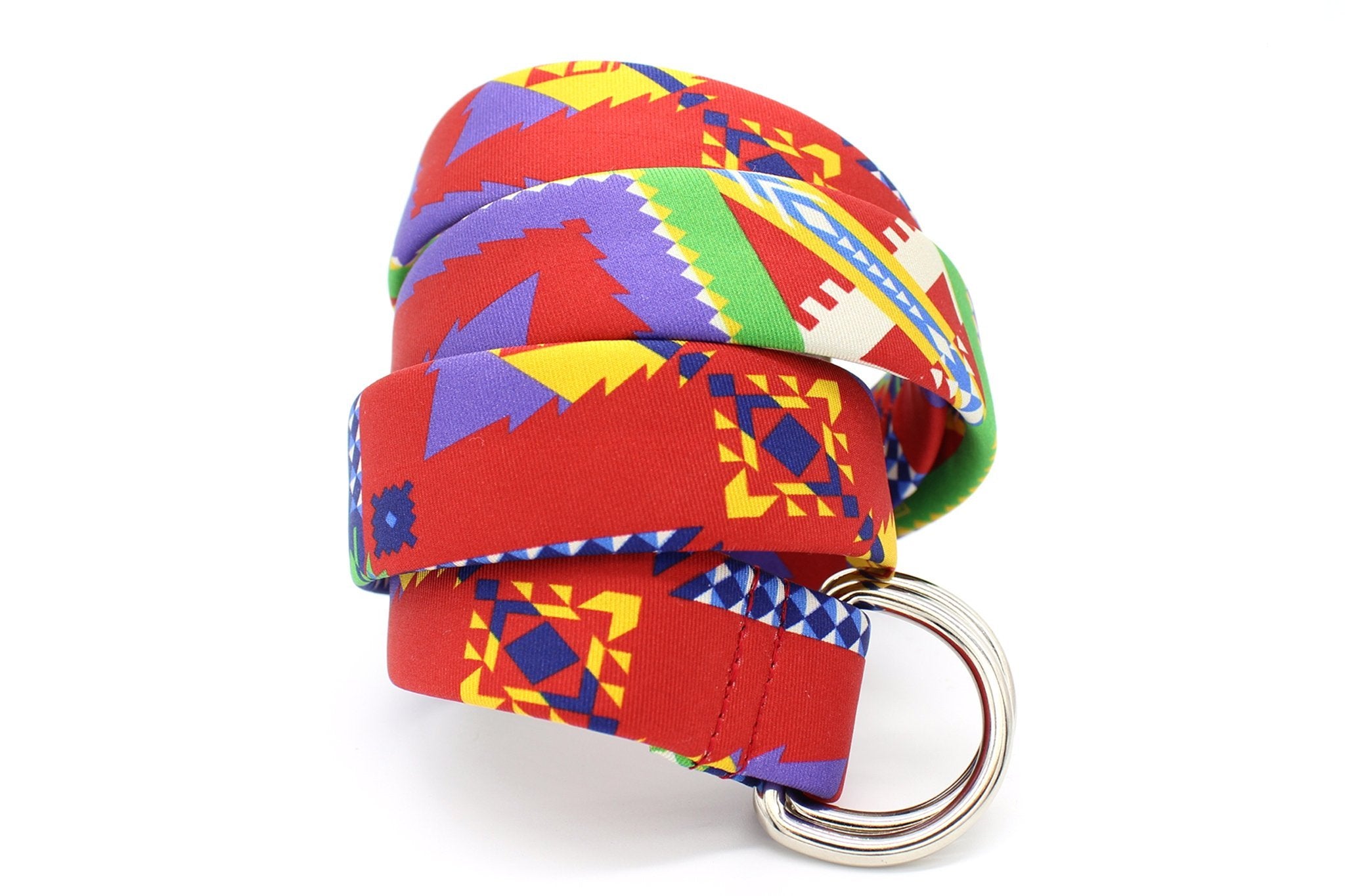KRAGÜ ETHNO MULTICOLOR - KRAGÜ GÜRTEL AUS SEIDE MIT SILBERNER GÜRTELSCHNALLE. DAS MODISCHE ACCESSOIRE. AUFFÄLLIG, STYLISCH UND MODERN.