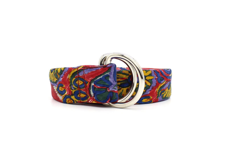 KRAGÜ PHANTASIE MULTICOLOR - KRAGÜ GÜRTEL AUS SEIDE MIT SILBERNER GÜRTELSCHNALLE. DAS MODISCHE ACCESSOIRE. AUFFÄLLIG, STYLISCH UND MODERN.
