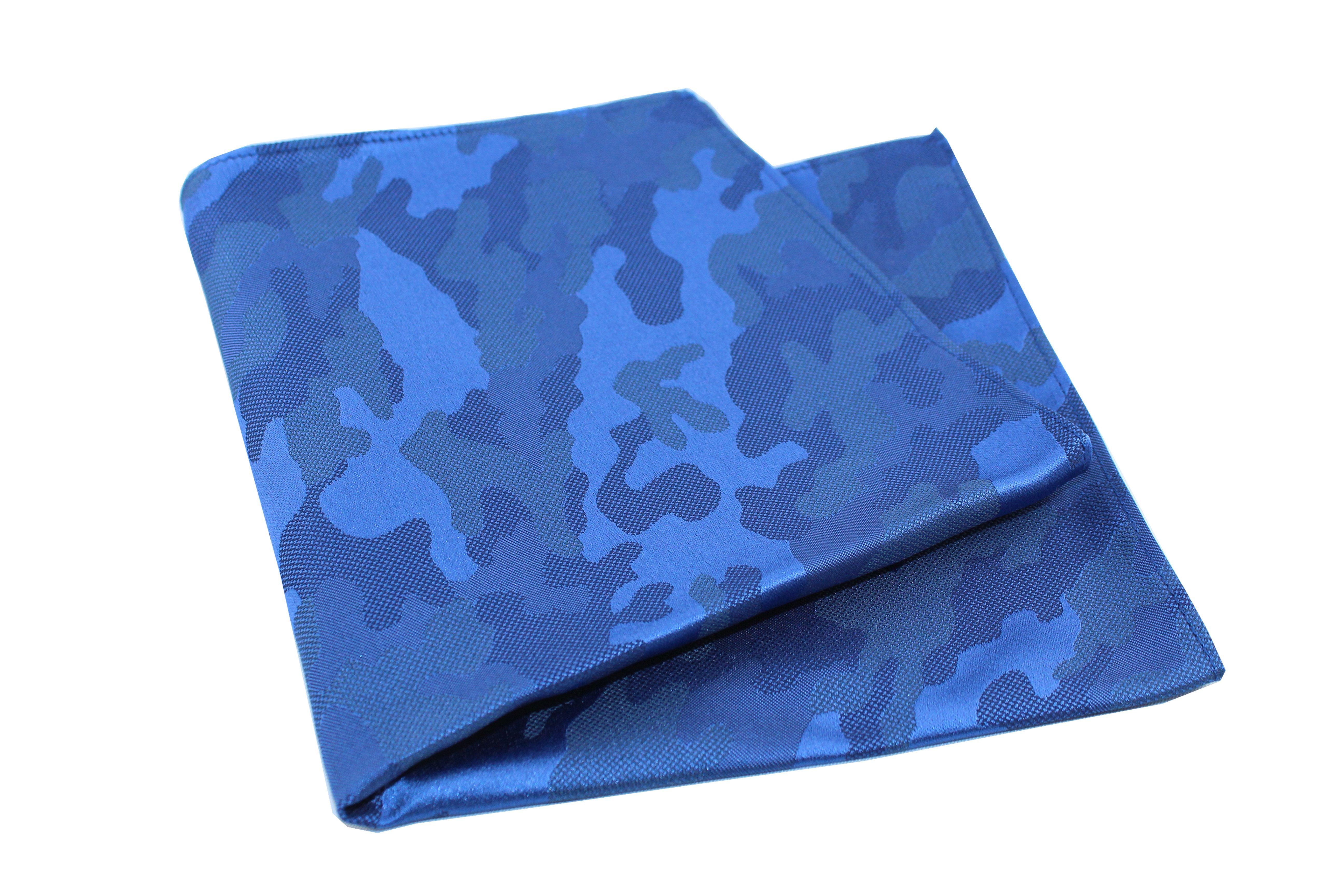 KRAGÜ POCKET SQUARE COMOUFLAGE BLUE - KRAGÜ EINSTECKTUCH